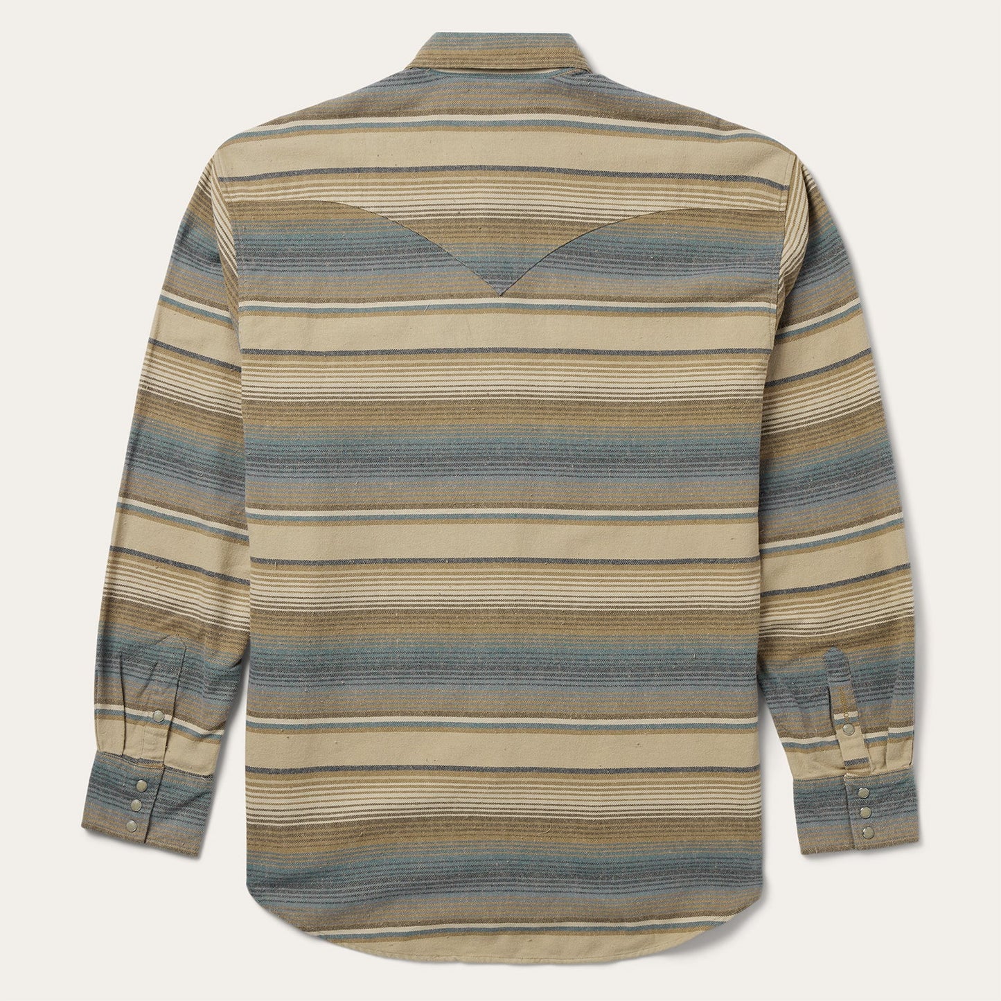 Stetson Blue Stripe Flannel Western Shirt
