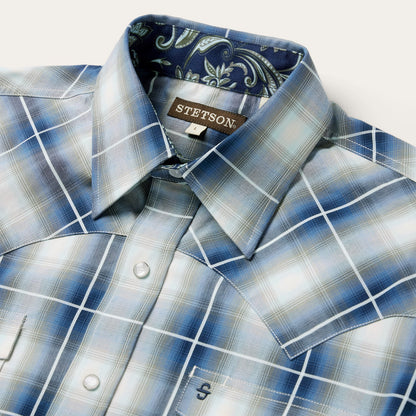 Stetson Crystal Plaid Western Shirt