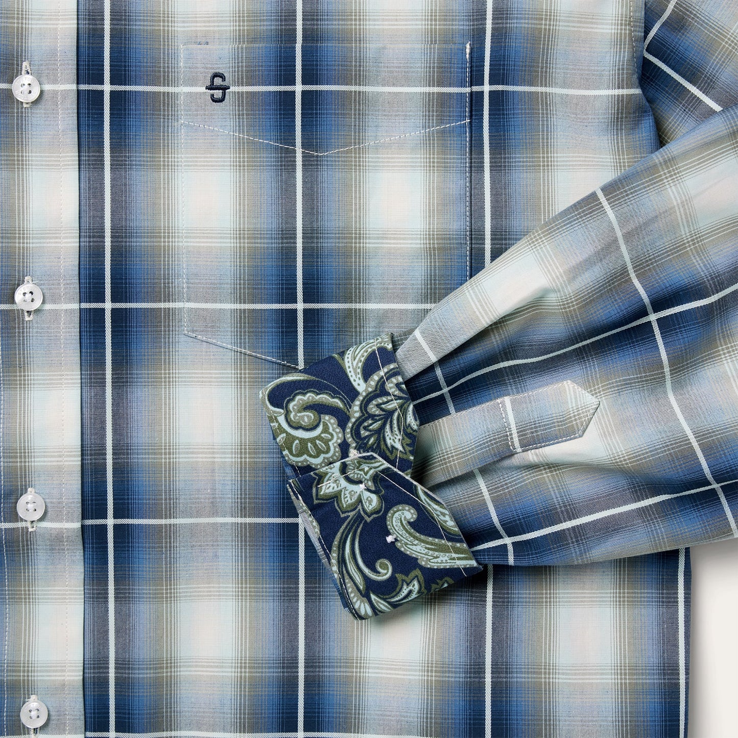 Stetson Crystal Plaid Button Down Shirt
