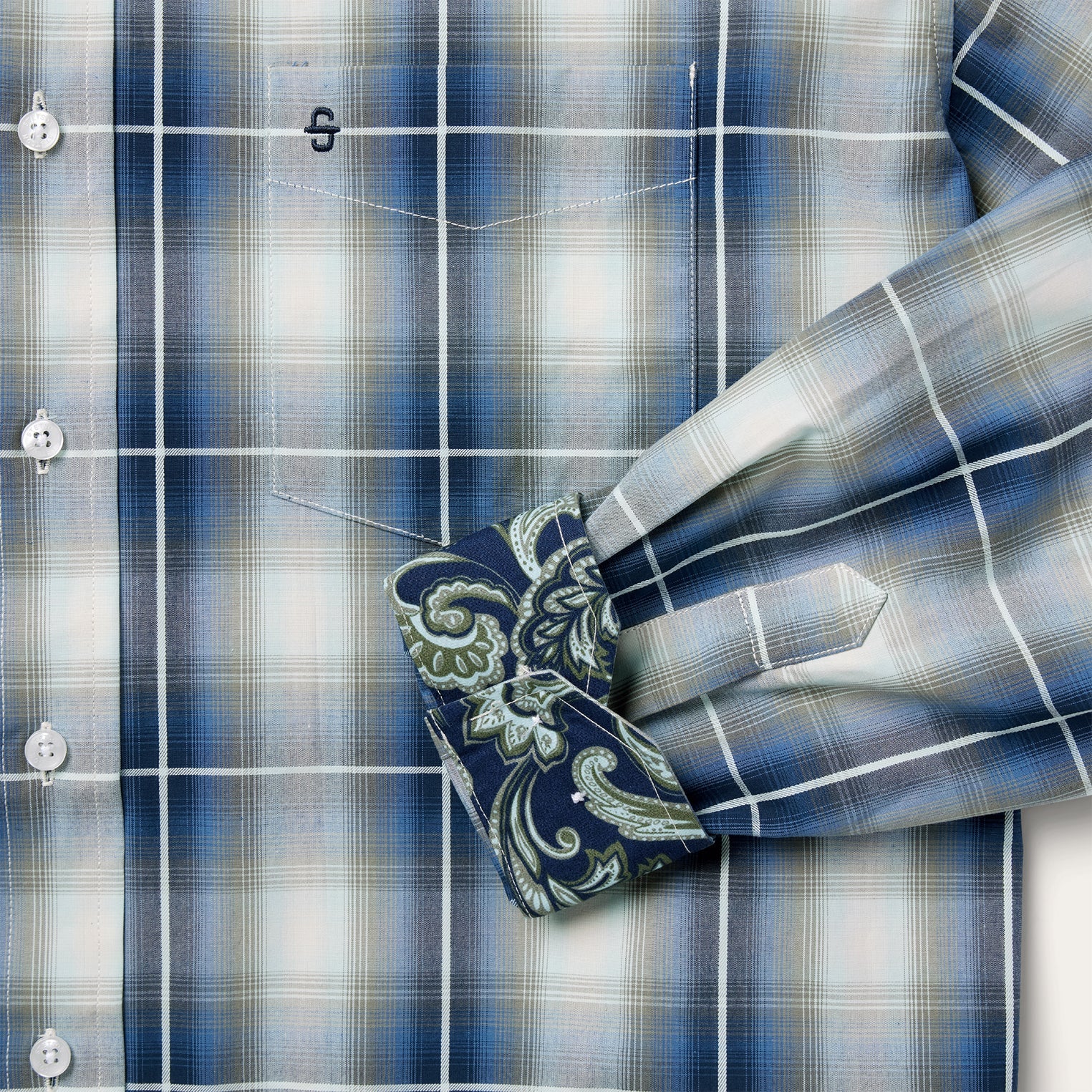 Stetson Crystal Plaid Button Down Shirt