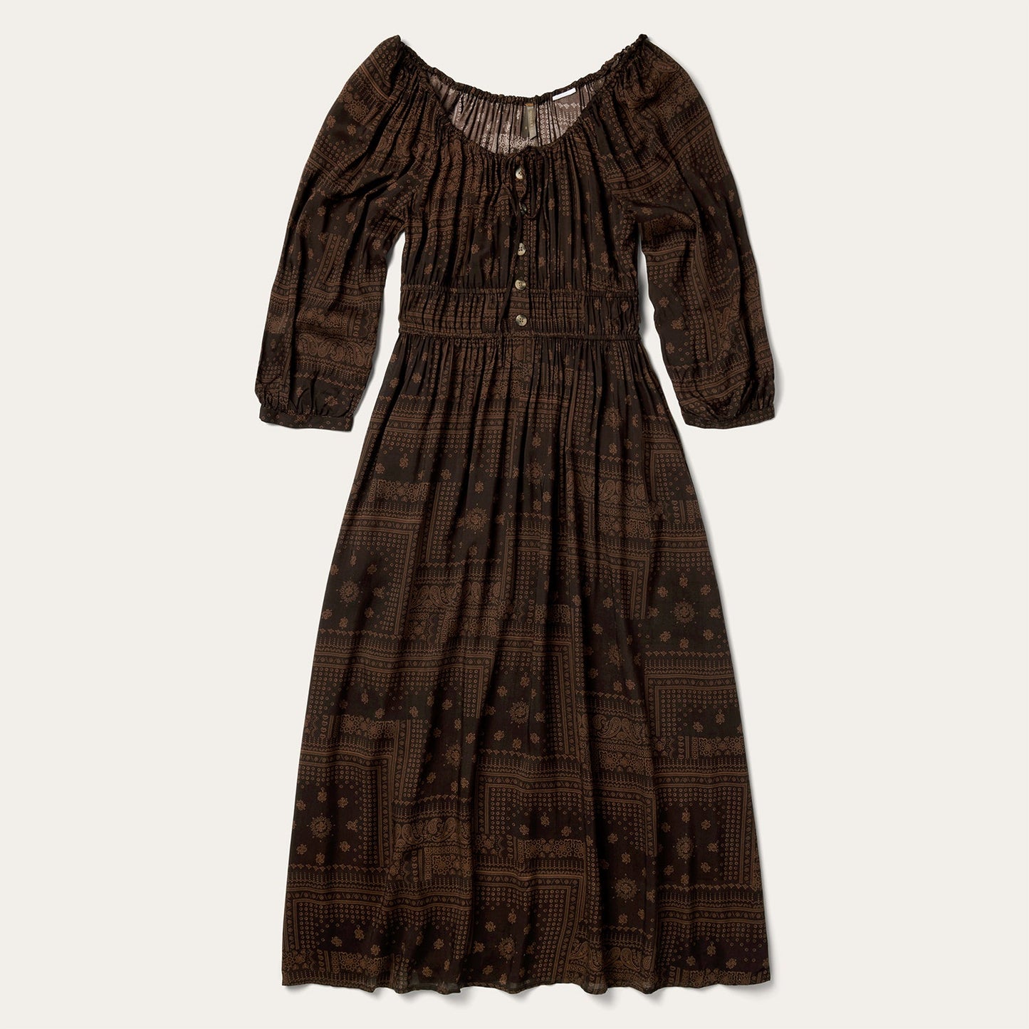Stetson Patchwork Bandana Print Dress