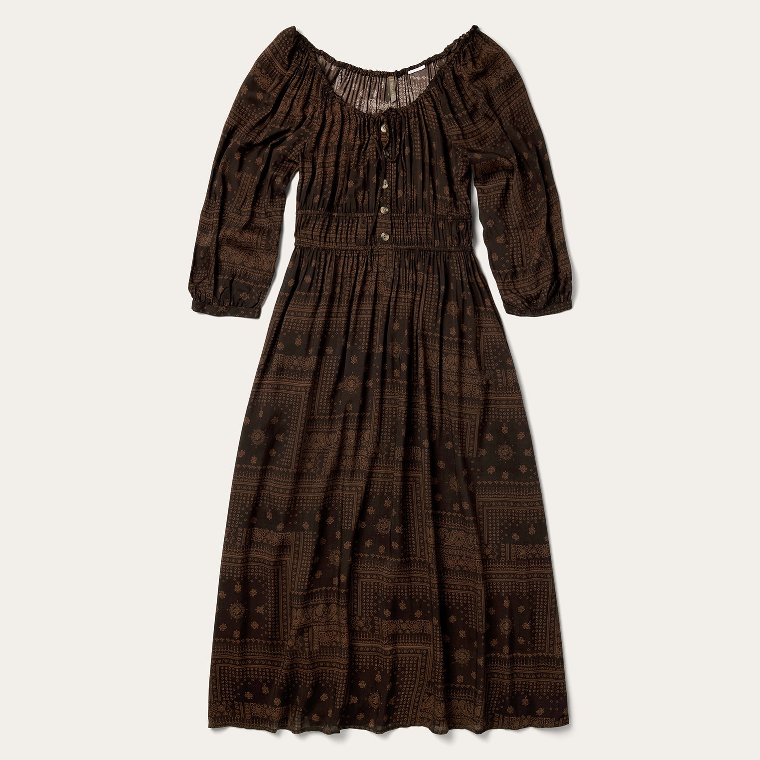 Stetson Patchwork Bandana Print Dress