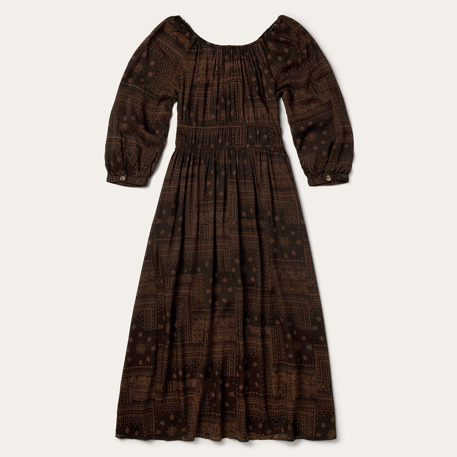 Stetson Patchwork Bandana Print Dress