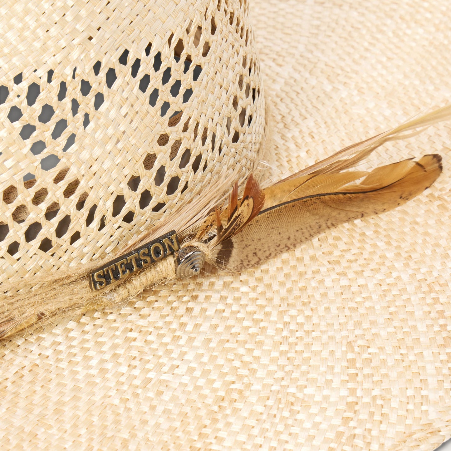 Stetson Chorus Straw Flat Brim Hat