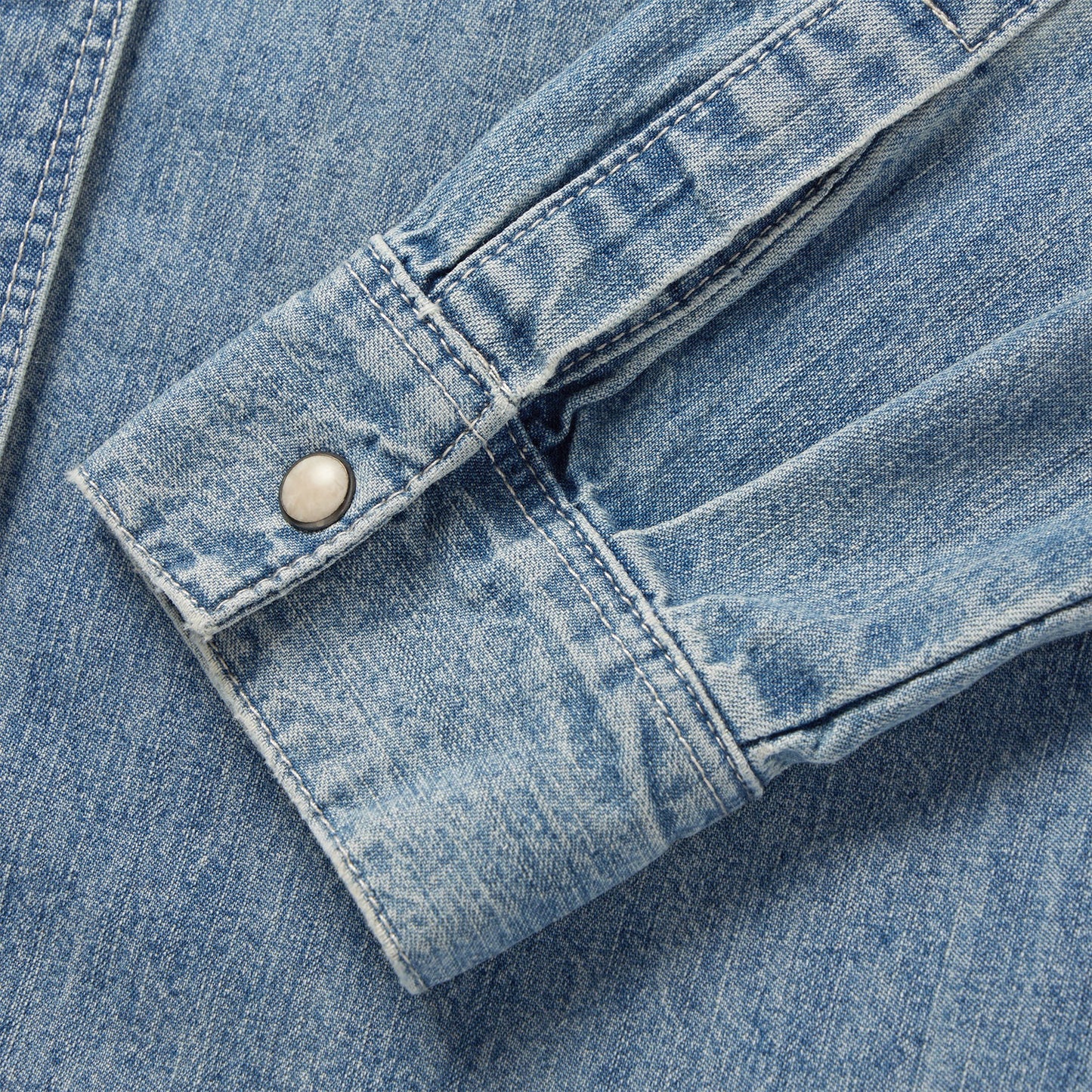 Stetson Embroidered Light Denim Shirt