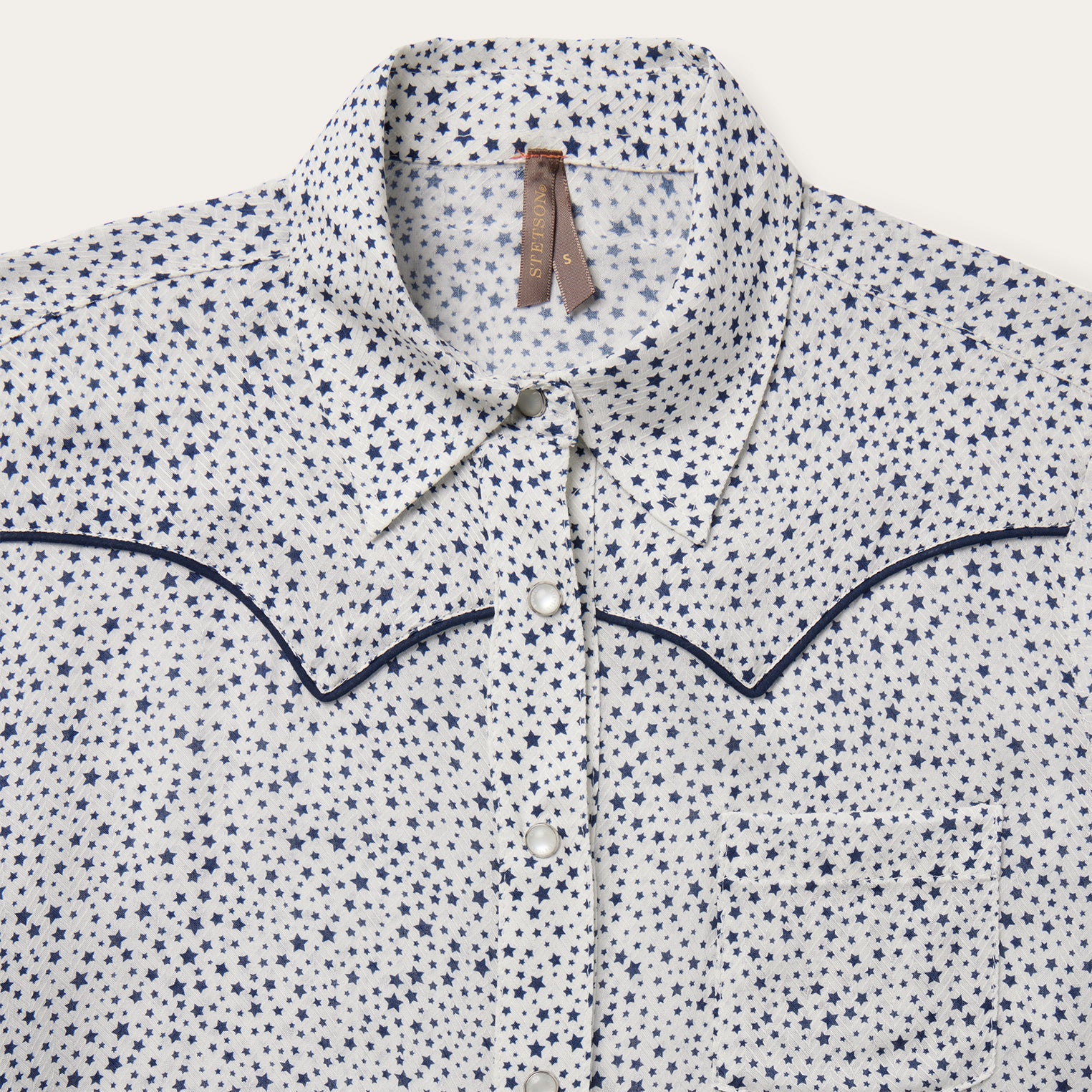 Stetson Stars Print Western Shirt