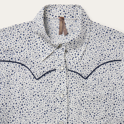 Stetson Stars Print Western Shirt