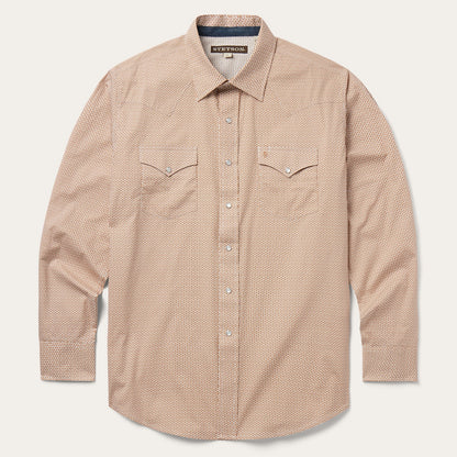 Stetson Diamond Print Western Shirt