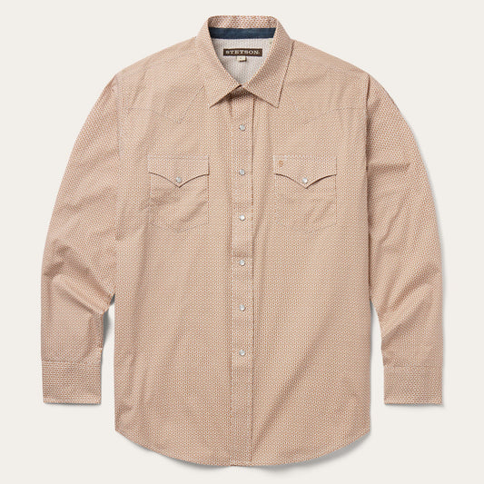 Stetson Diamond Print Western Shirt