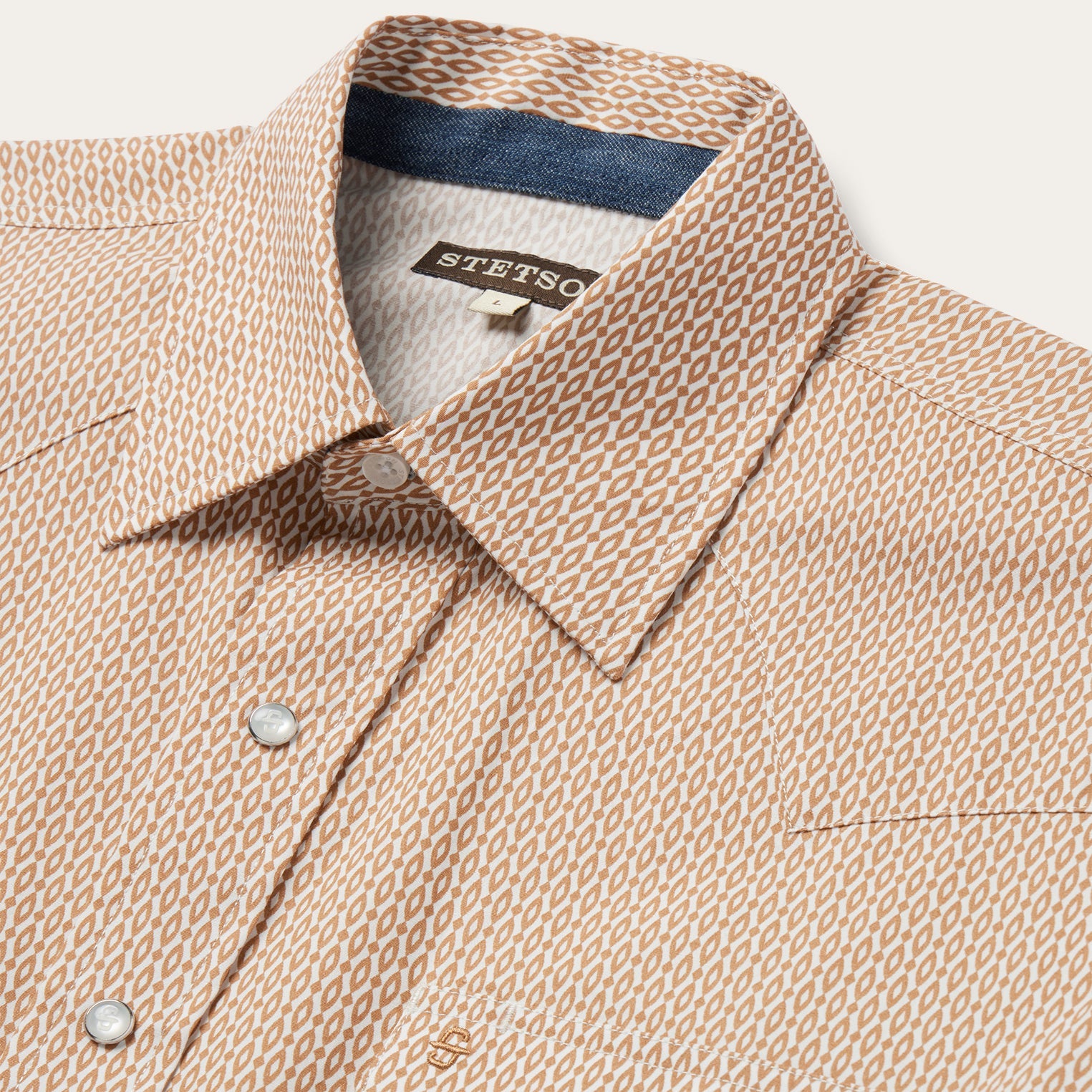 Stetson Diamond Print Western Shirt