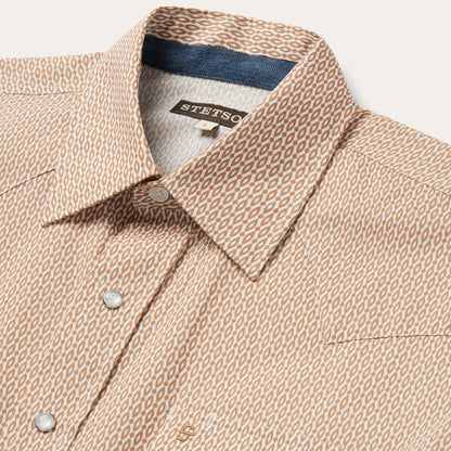 Stetson Diamond Print Western Shirt