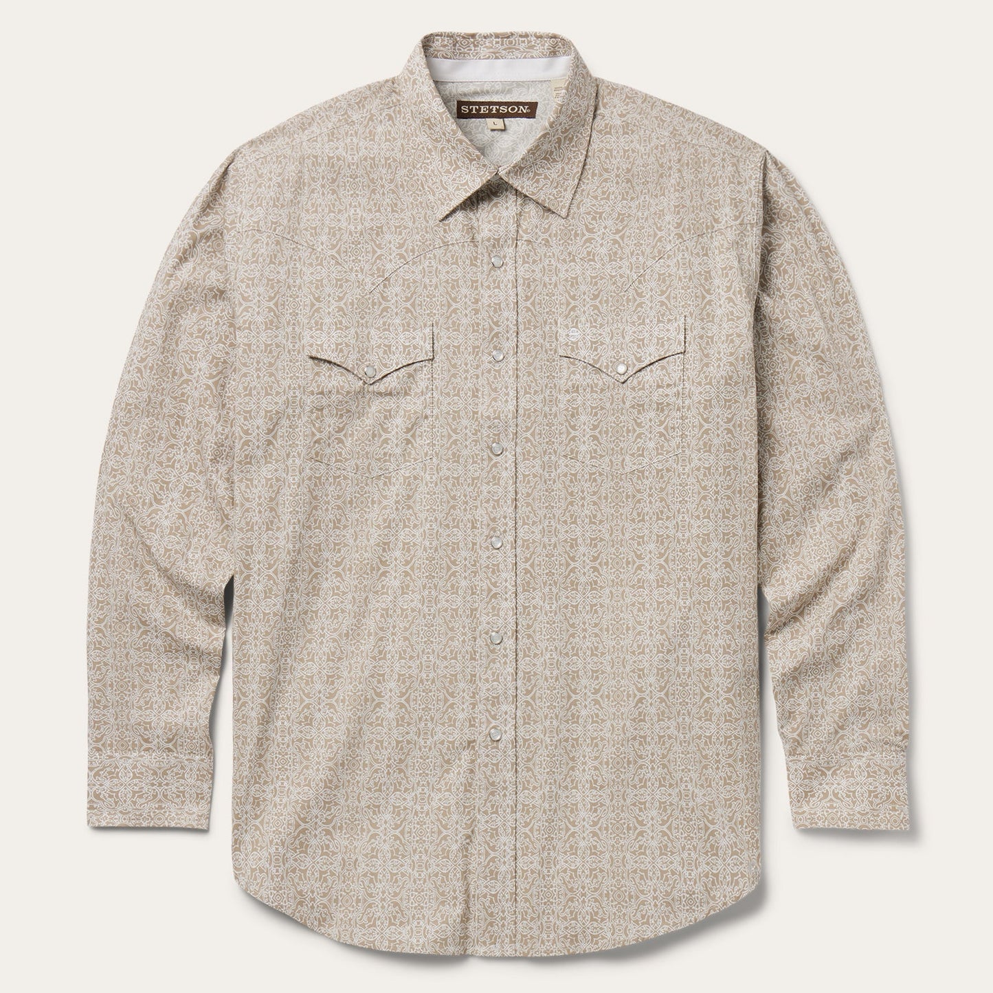 Stetson Medallion Print Western Shirt