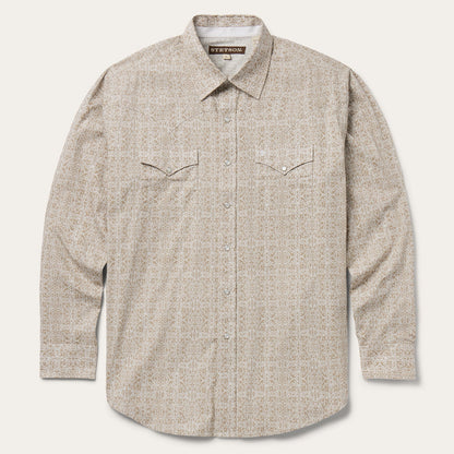 Stetson Medallion Print Western Shirt