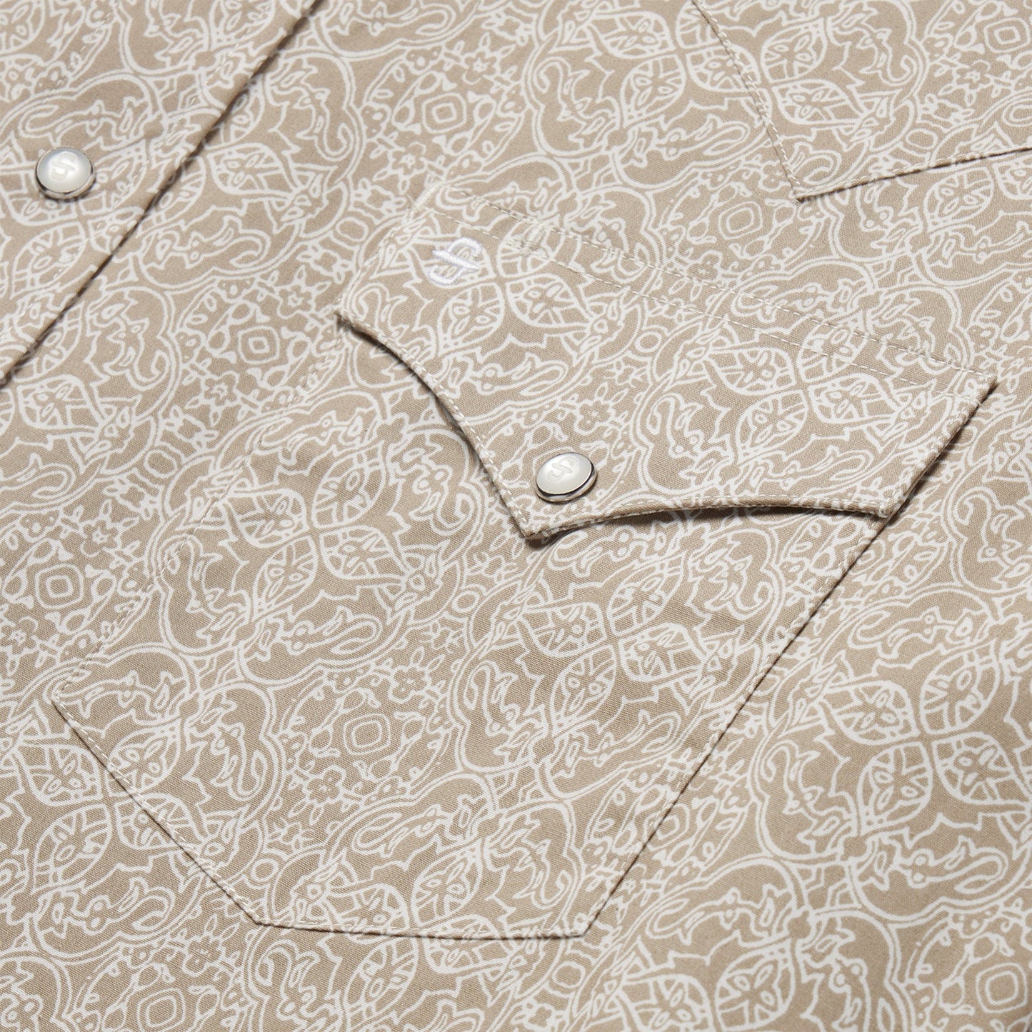 Stetson Medallion Print Western Shirt