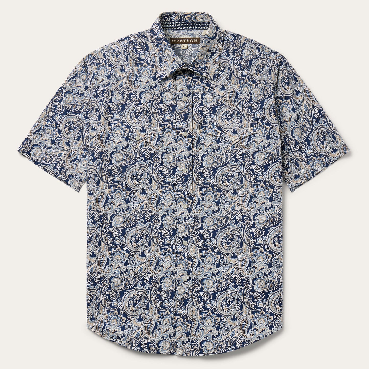 Stetson Greenspring Paisley Short Sleeve Western Shirt