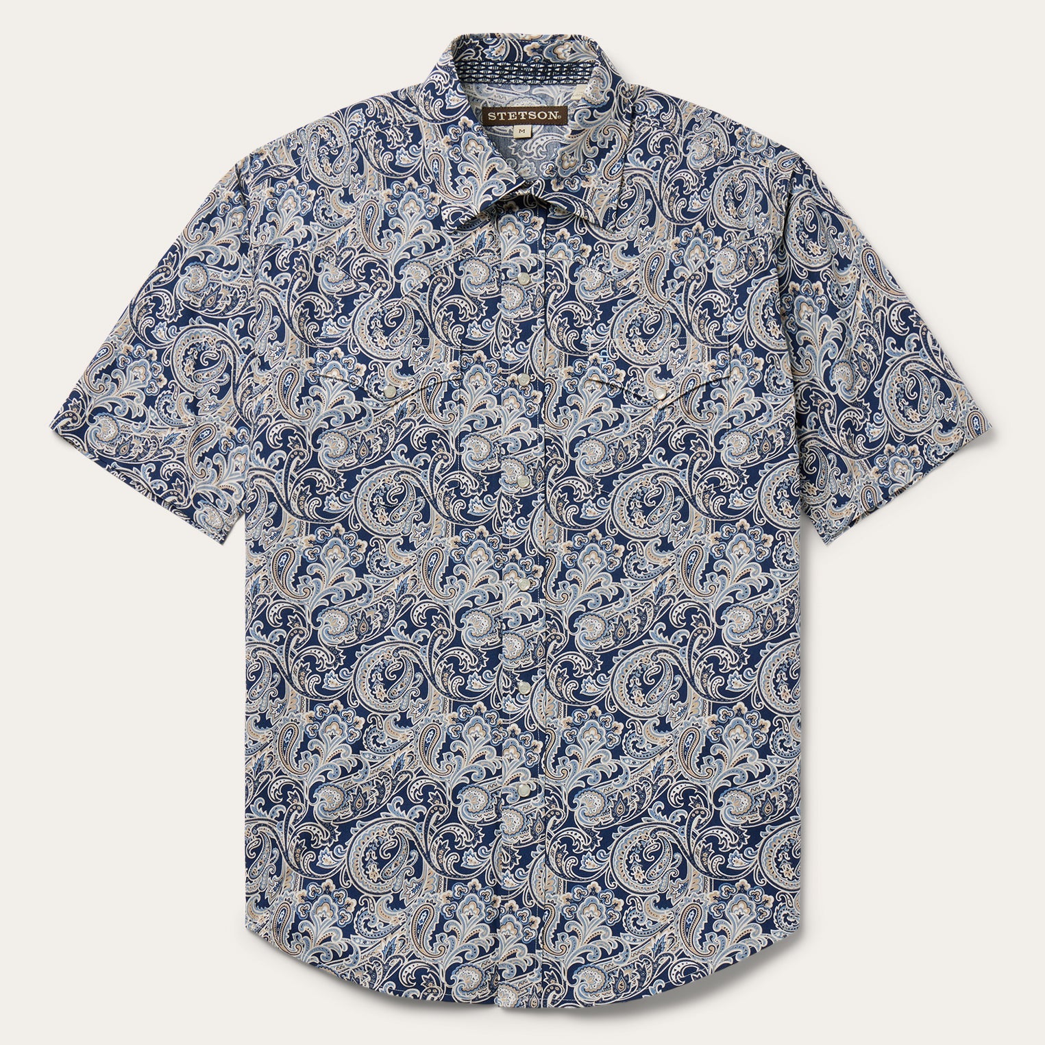 Stetson Greenspring Paisley Short Sleeve Western Shirt