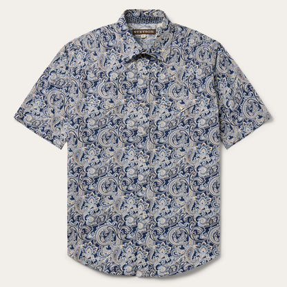 Stetson Greenspring Paisley Short Sleeve Western Shirt