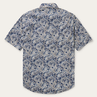Stetson Greenspring Paisley Short Sleeve Western Shirt