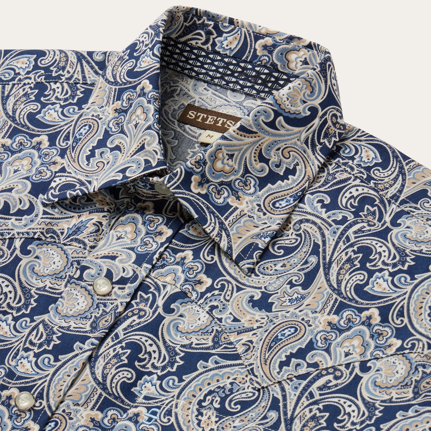 Stetson Greenspring Paisley Short Sleeve Western Shirt