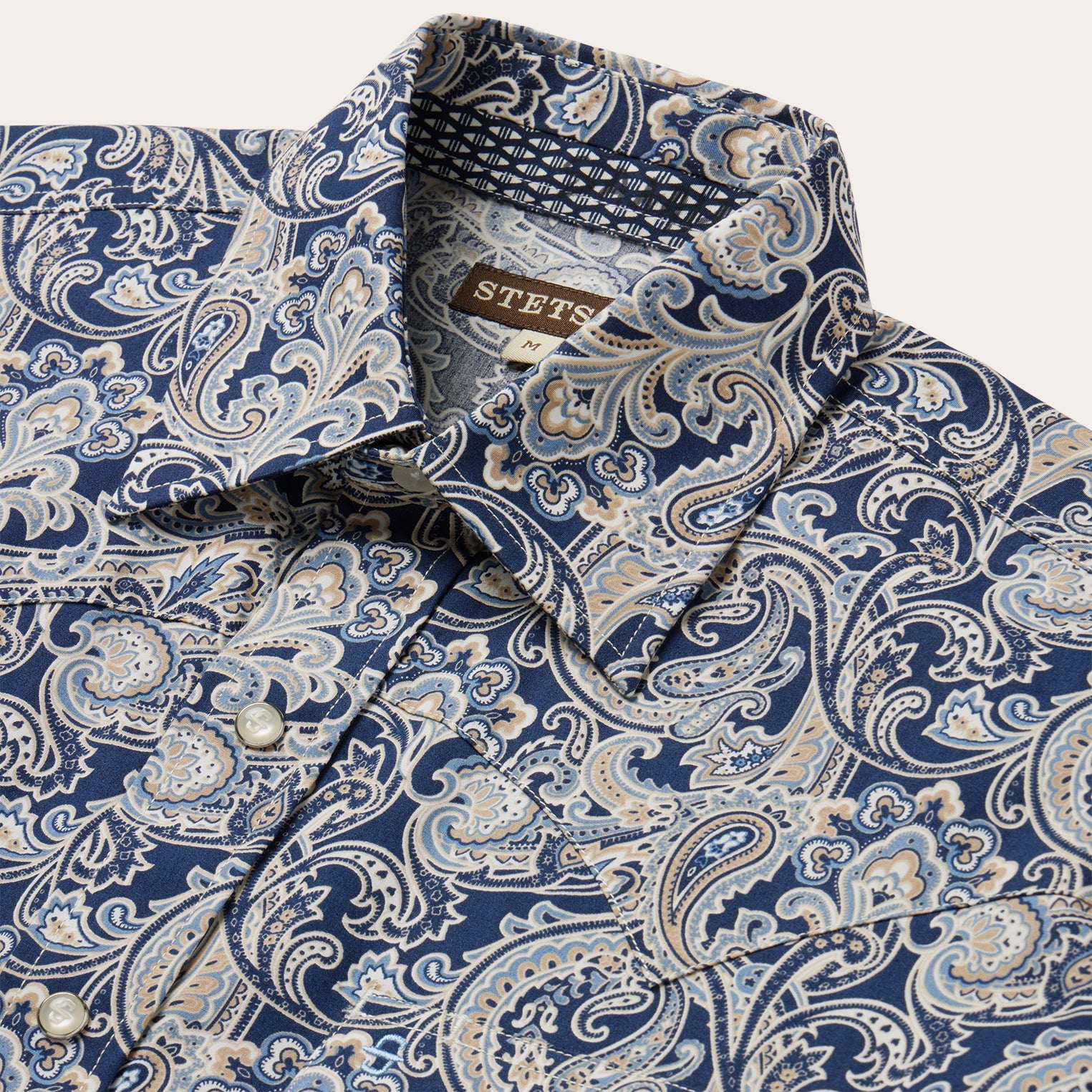 Stetson Greenspring Paisley Short Sleeve Western Shirt