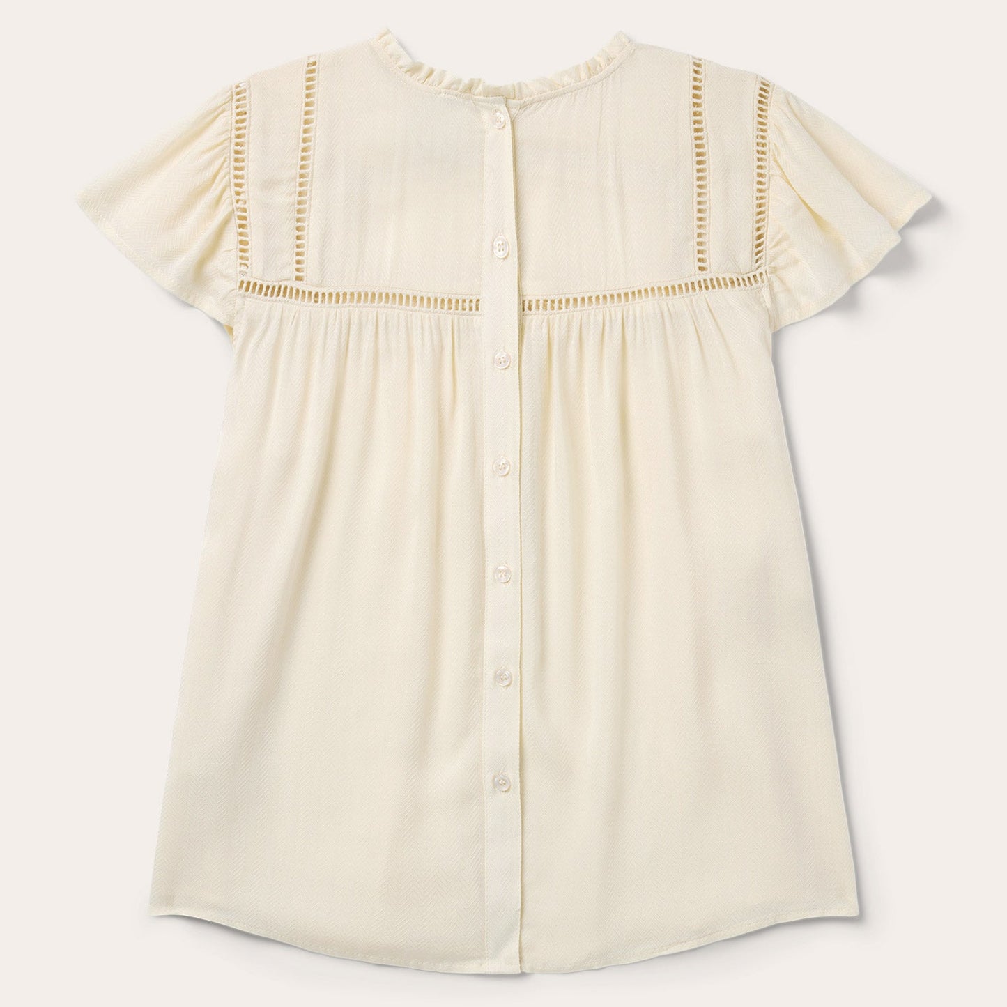 Stetson Cream Herringbone Blouse
