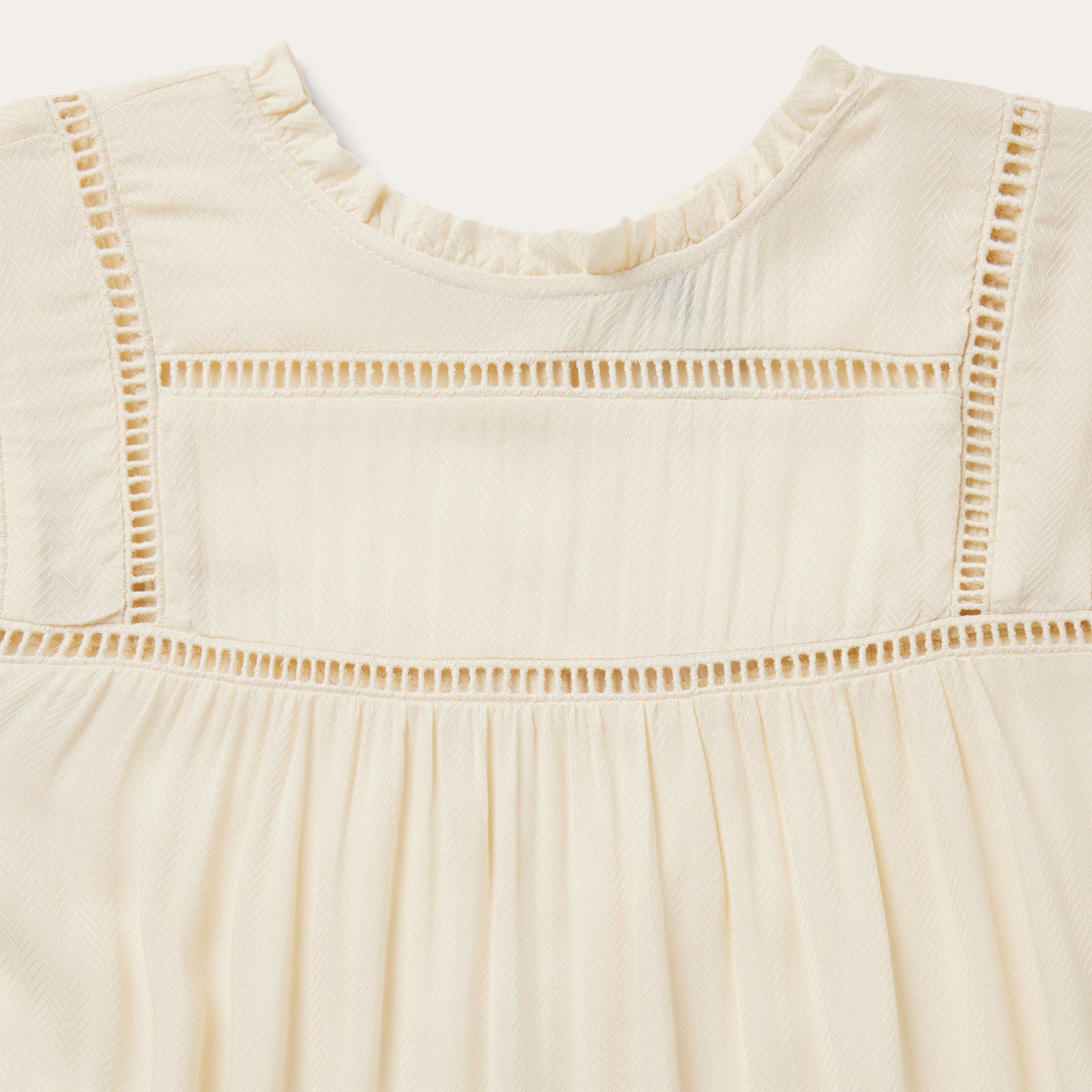 Stetson Cream Herringbone Blouse