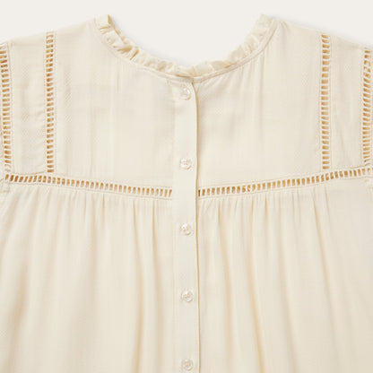 Stetson Cream Herringbone Blouse