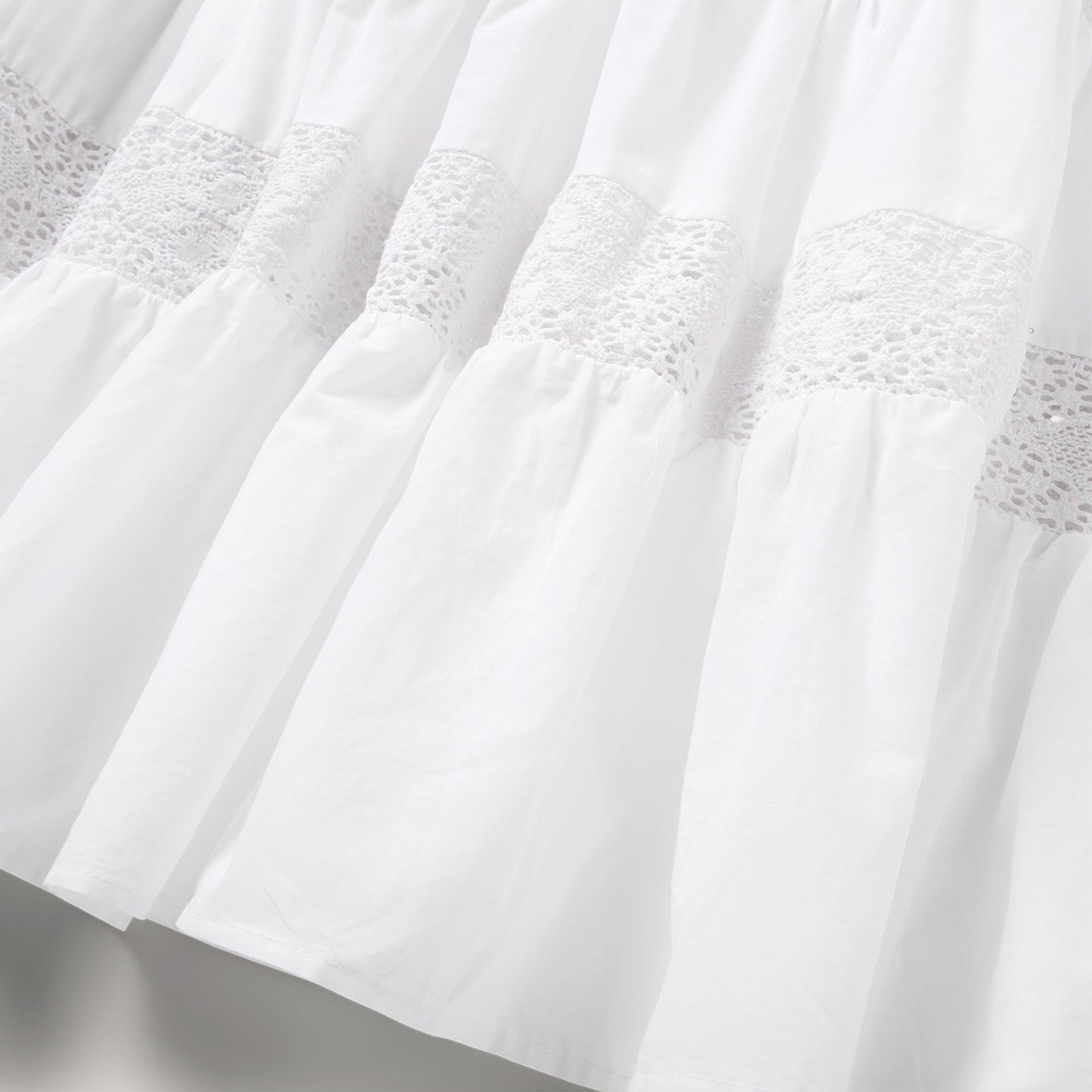 Stetson White Cotton Lawn Sleeveless Dress