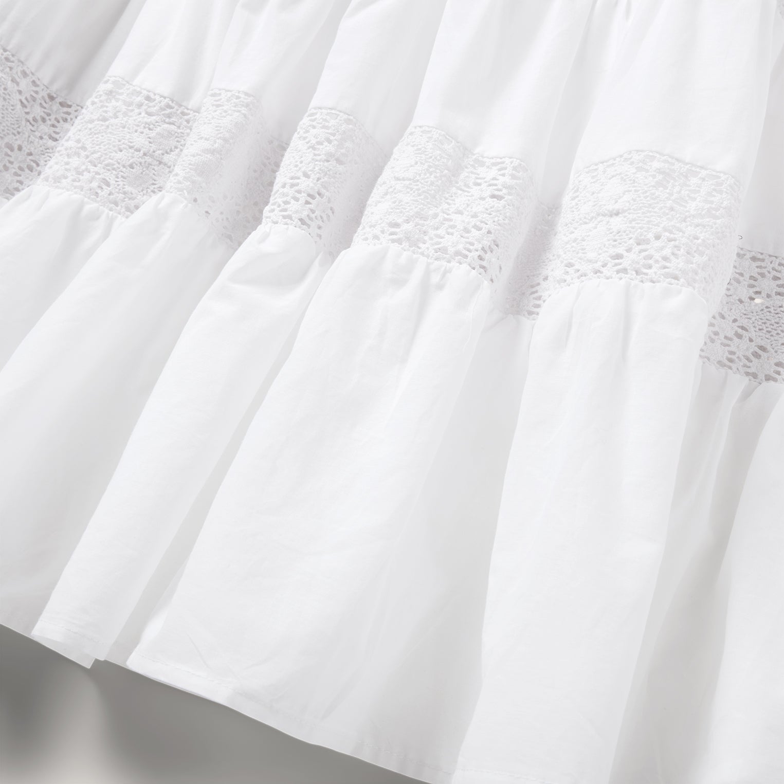 Stetson White Cotton Lawn Sleeveless Dress