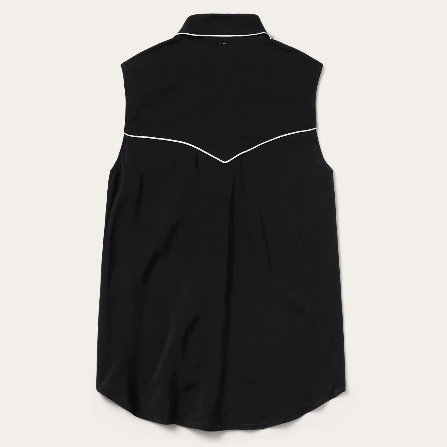 Stetson Black Sleeveless Western Shirt