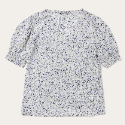 Stetson Stars Print Peasant Blouse