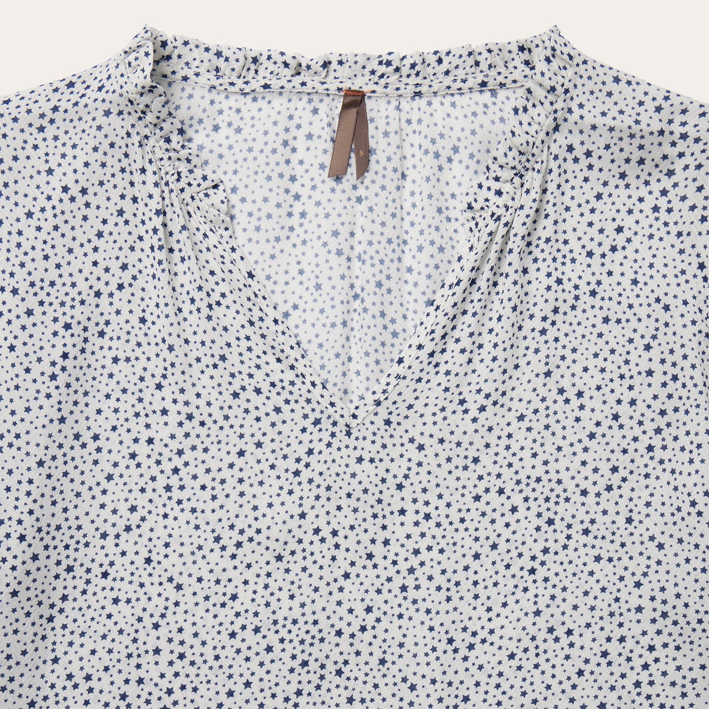 Stetson Stars Print Peasant Blouse