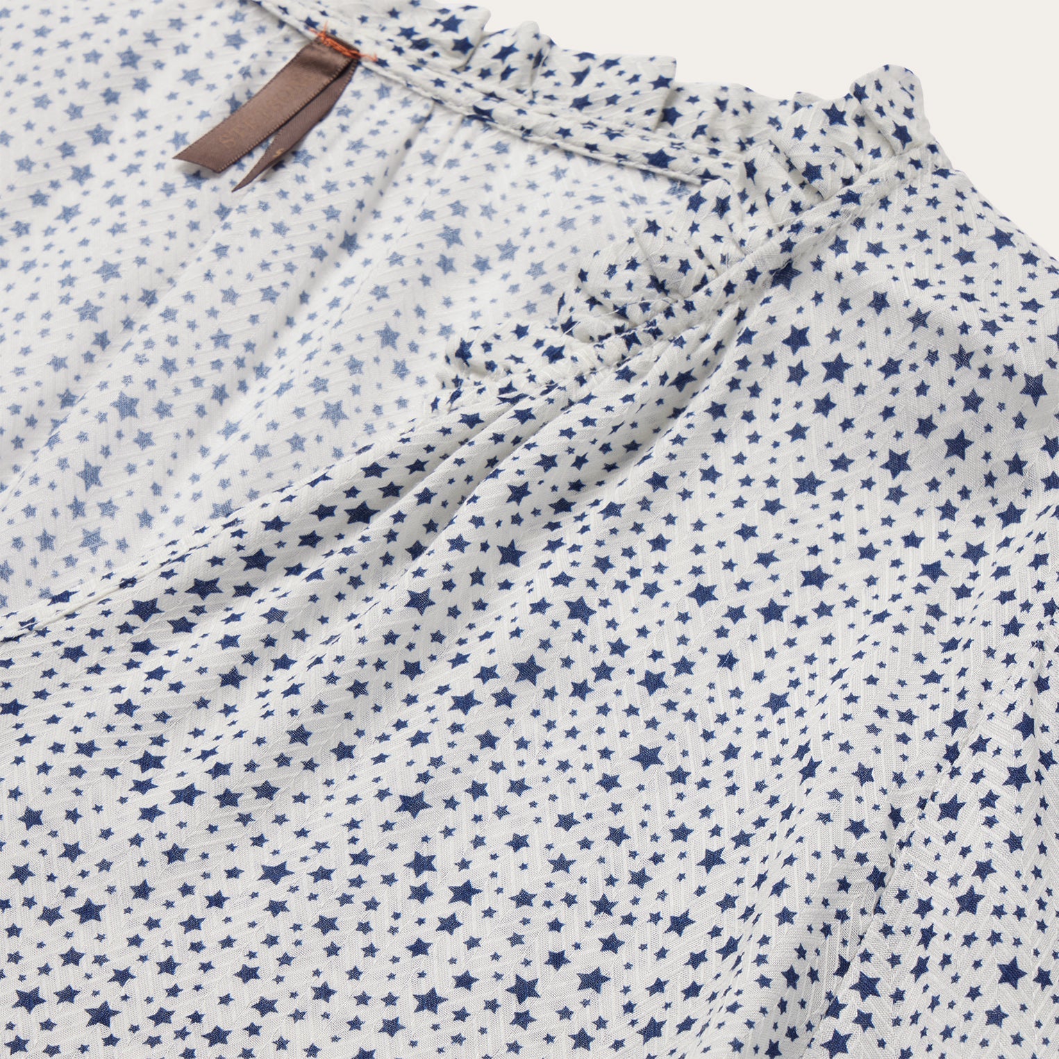 Stetson Stars Print Peasant Blouse