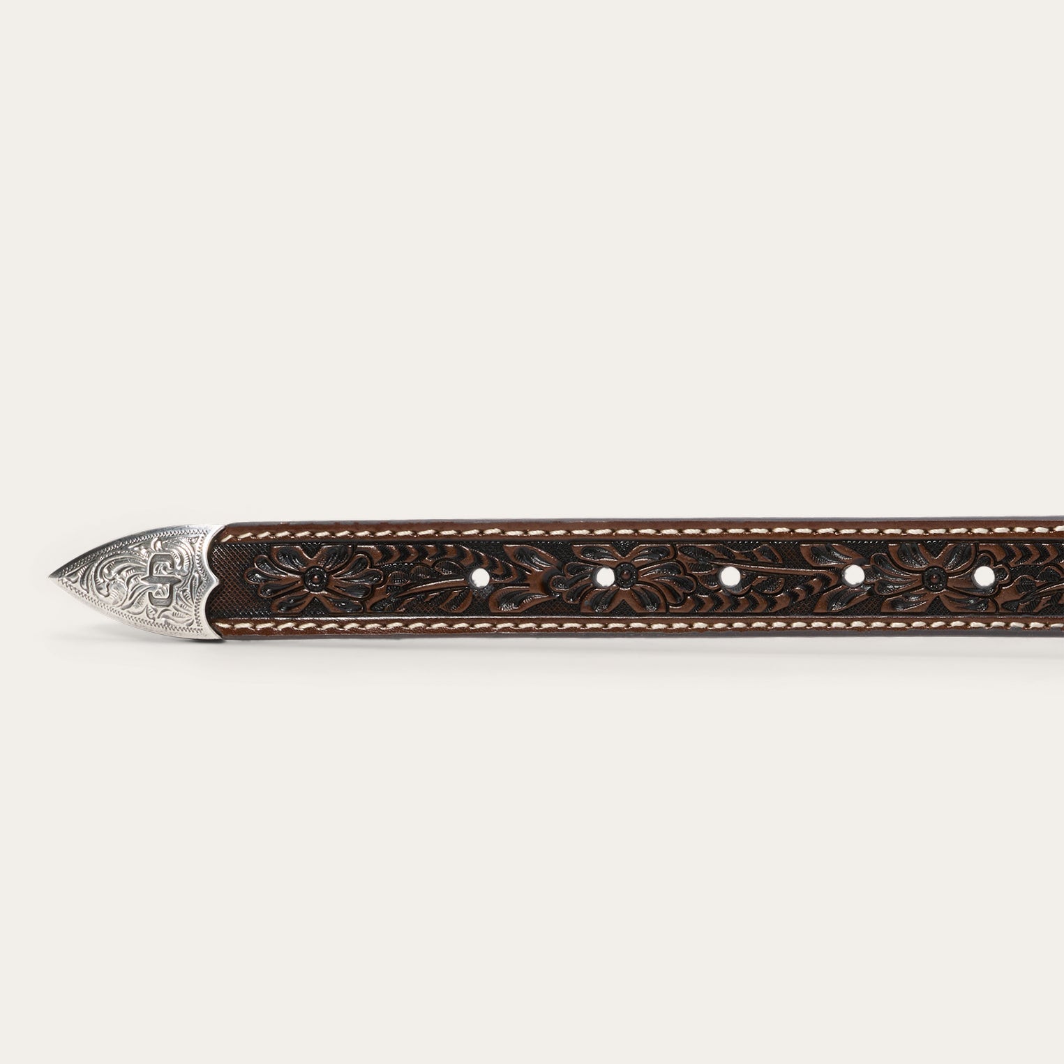 Stetson Tooled Tapered Belt