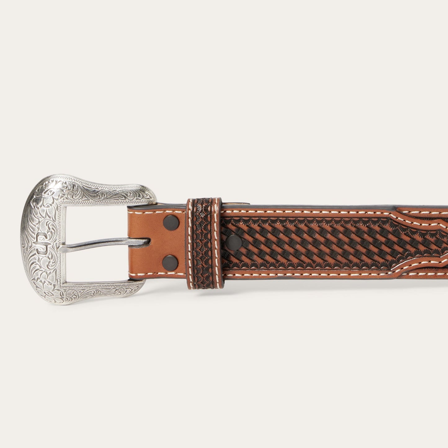 Stetson Western Icons Tooled Belt
