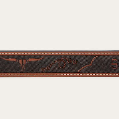 Stetson Western Icons Tooled Belt