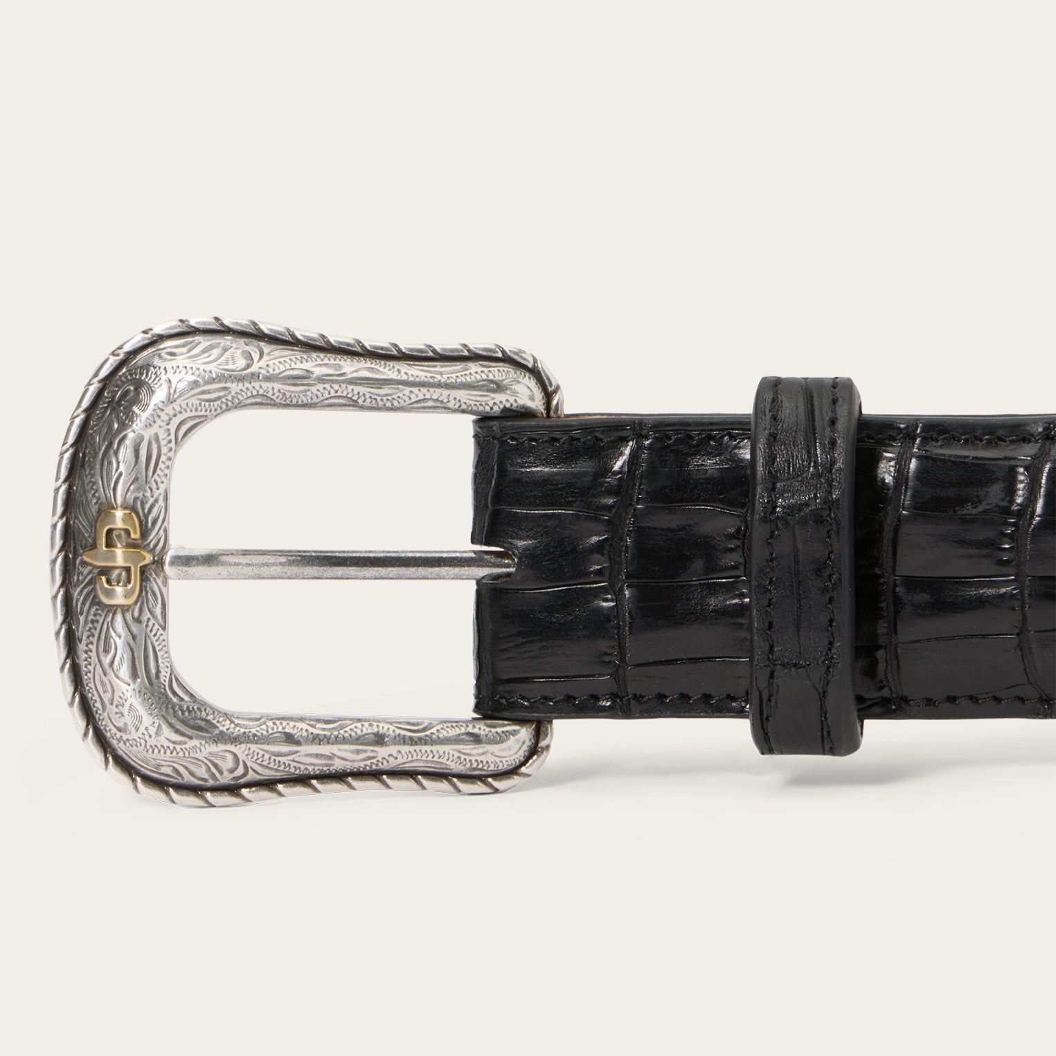 Stetson Caiman Western Tab Belt