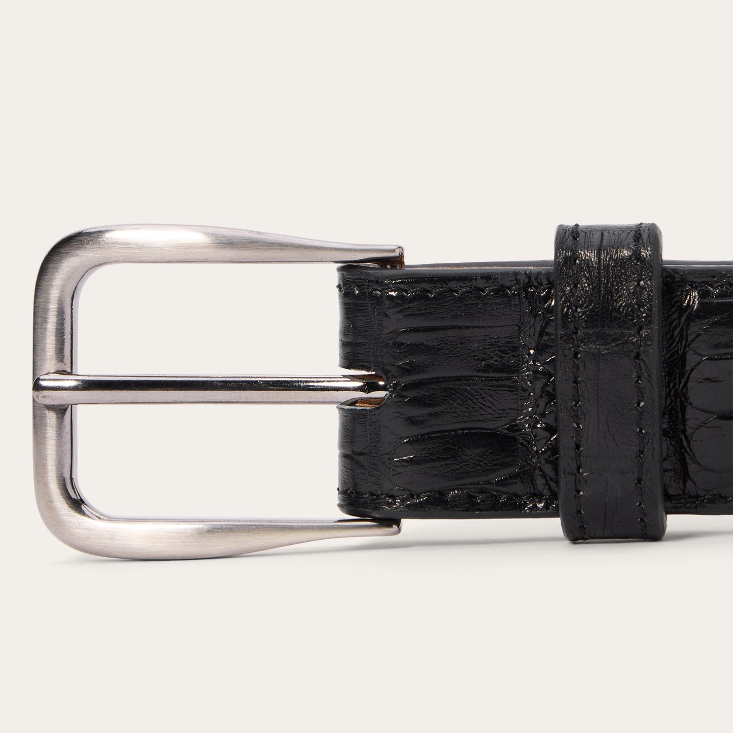 Stetson Caiman Western Tab Belt - 1 1/4" Width