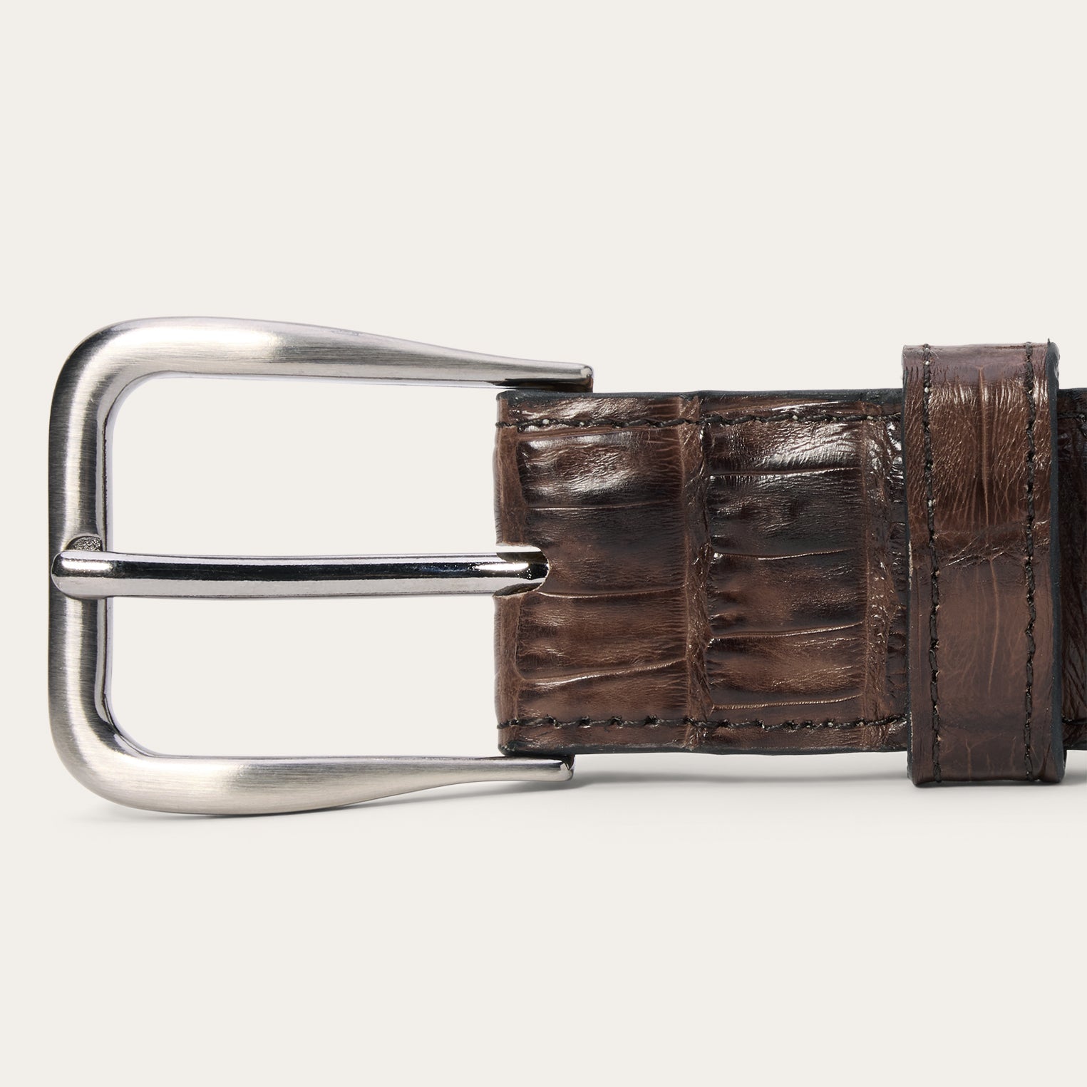 Stetson Caiman Western Tab Belt - 1 1/4" Width