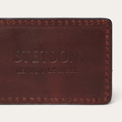 Stetson Tooled Embossed Croco Money Clip