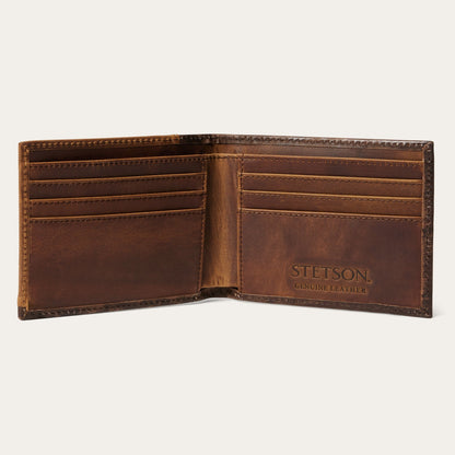Stetson Hair-On-Hide Concho Bi-Fold Wallet