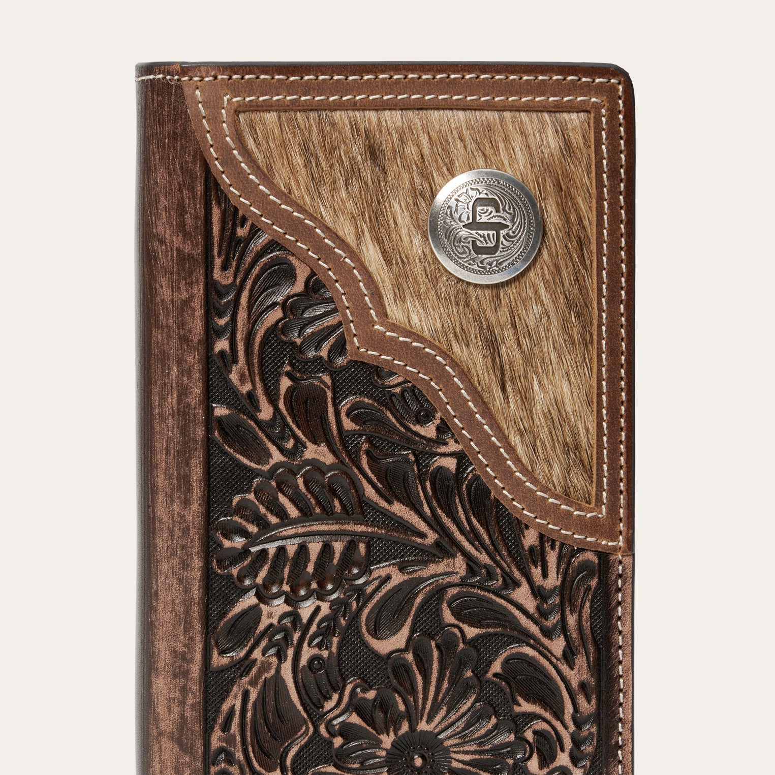 Stetson Hair-On-Hide Concho Checkbook