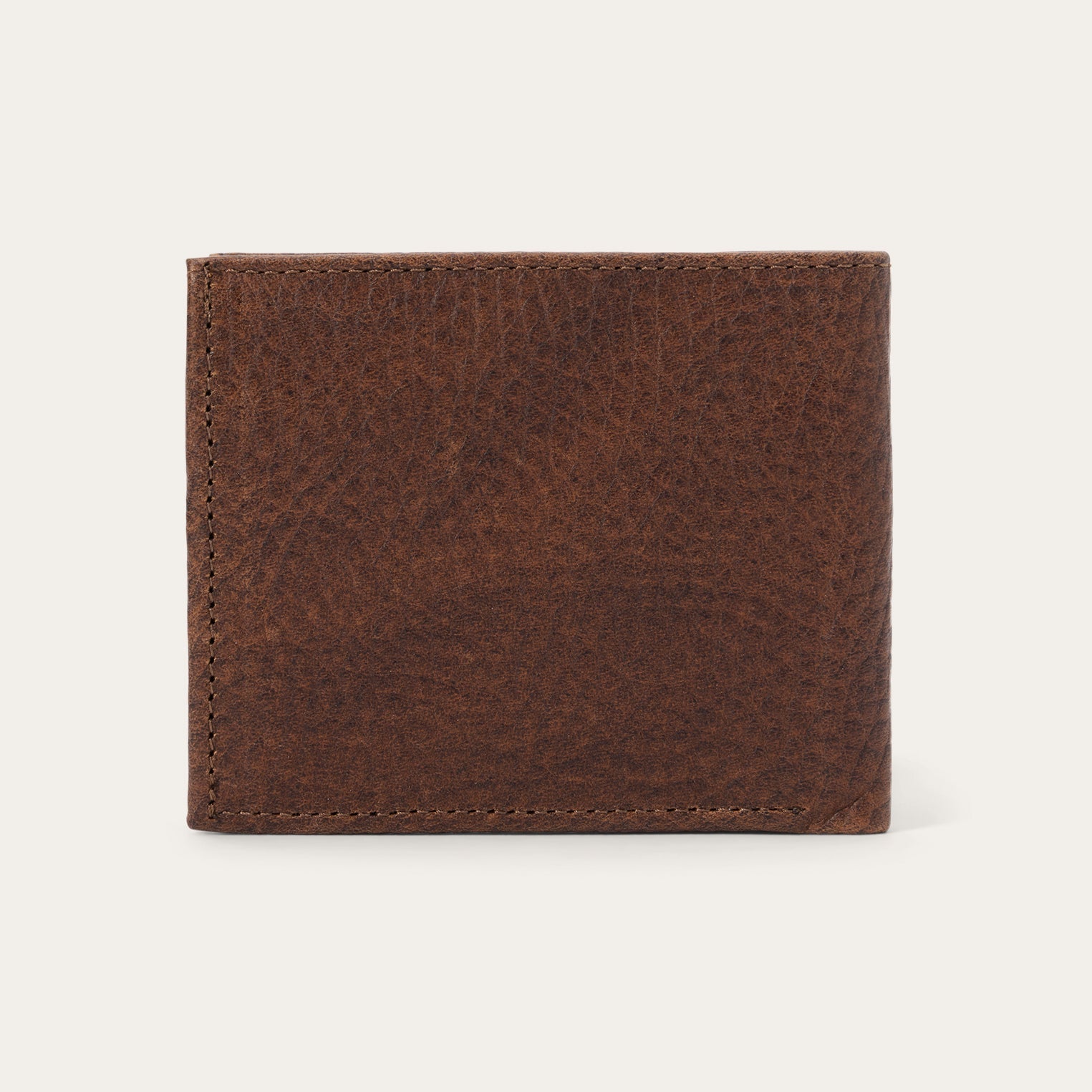 Stetson Bison Leather Stetson Rivet Bi-Fold Wallet