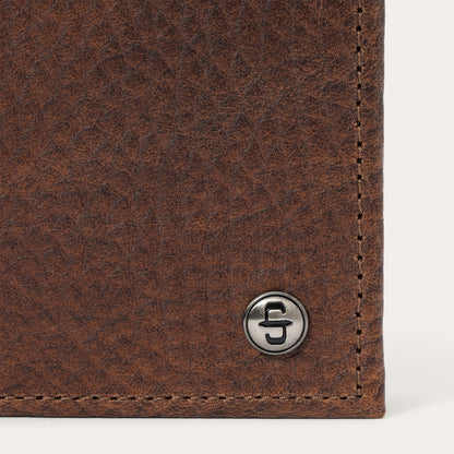 Stetson Bison Leather Stetson Rivet Bi-Fold Wallet