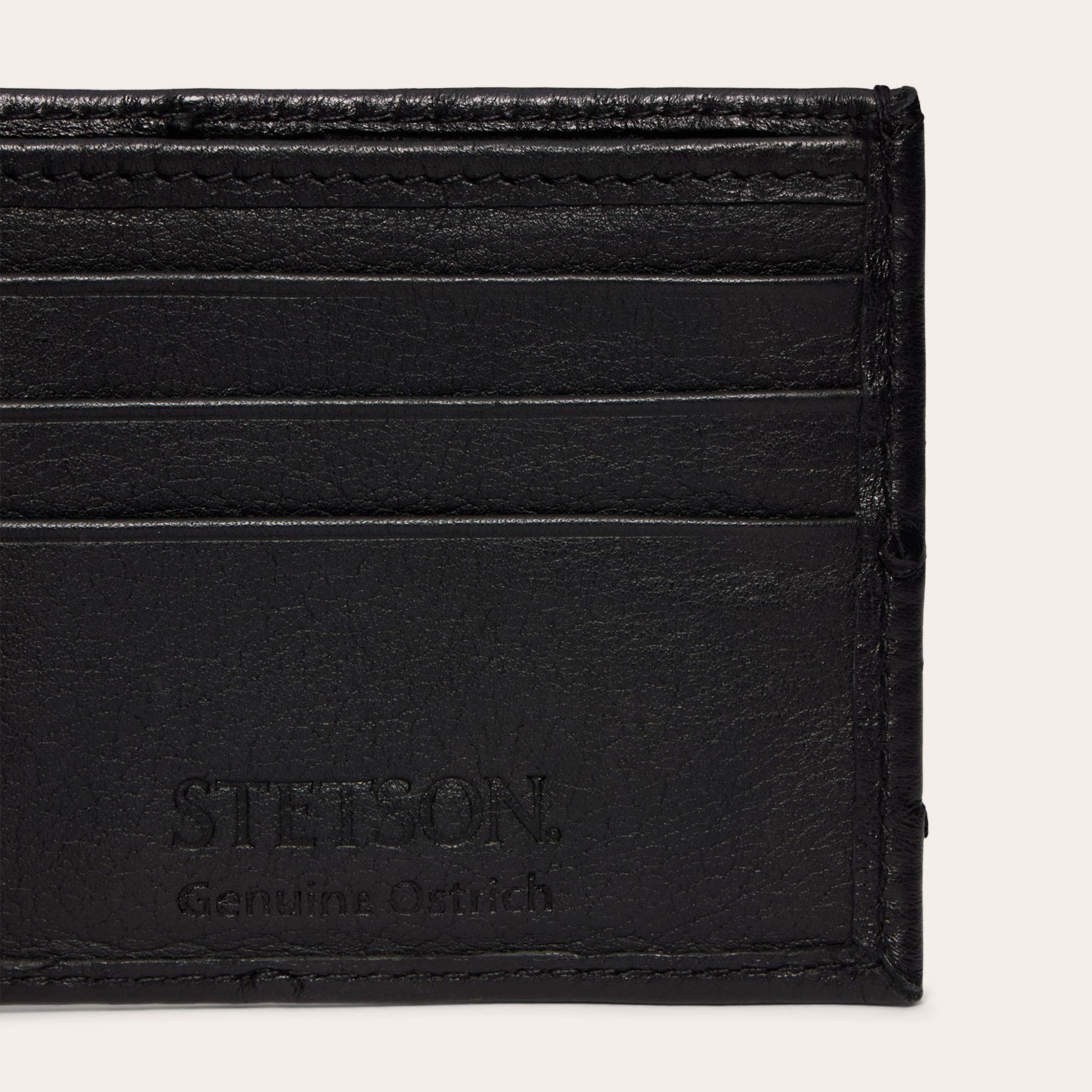 Stetson Ostrich Bi-Fold Wallet