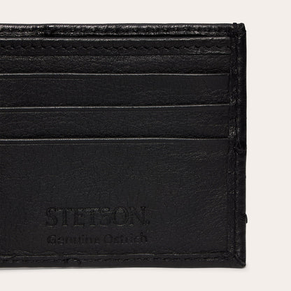 Stetson Ostrich Bi-Fold Wallet