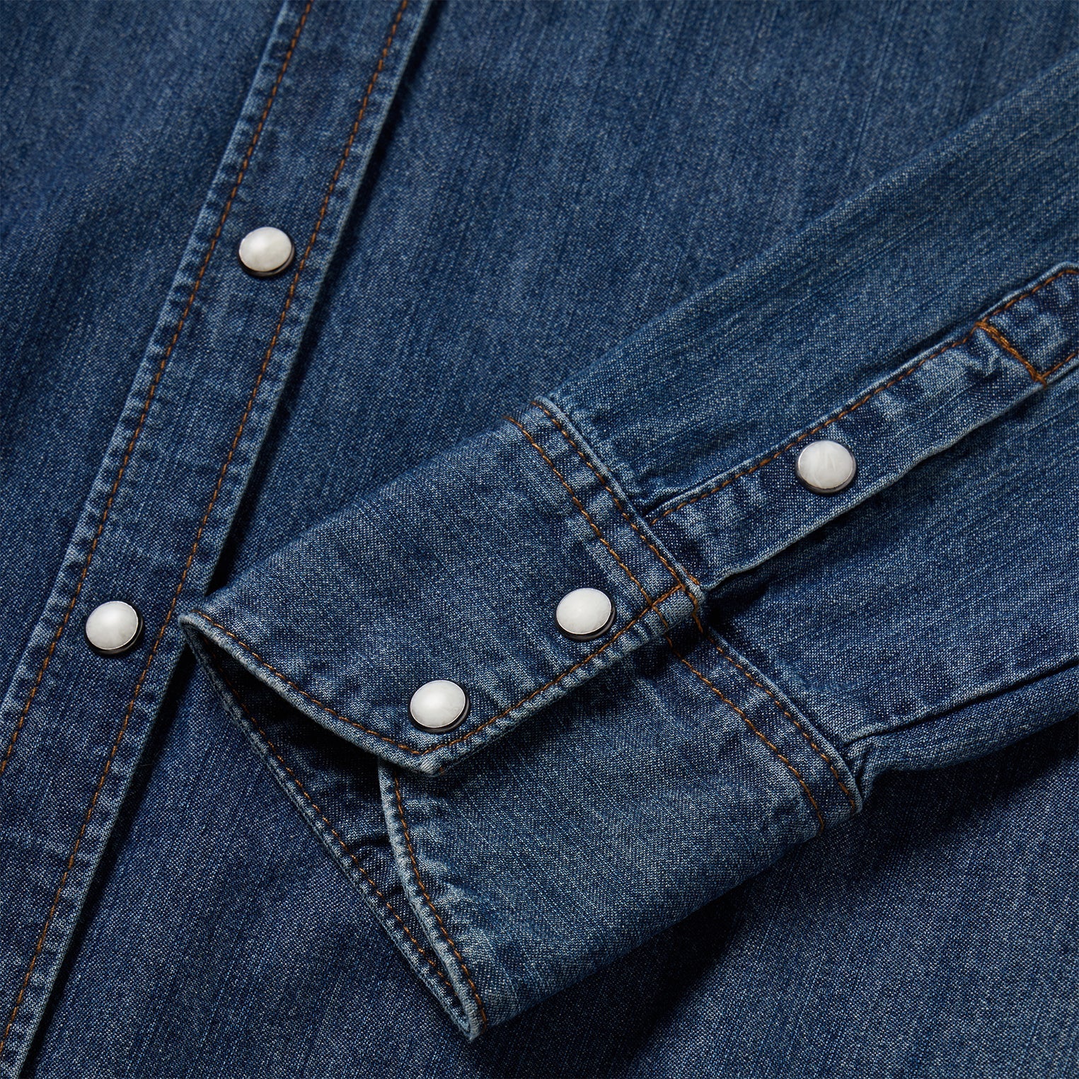 Stetson Dark Denim Snap Western Shirt