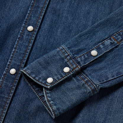 Stetson Dark Denim Snap Western Shirt