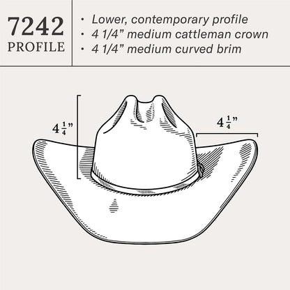 Stetson Shasta 10X Cowboy Hat - 4 1/4" Brim