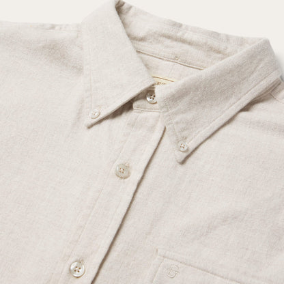 Stetson Heathered Flannel Button-Down Shirt